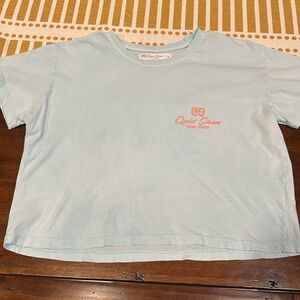 Quiet Storm surf shop cropped t-shirt